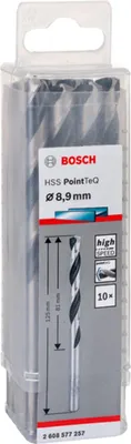 Obrázek produktu pro Vrták do kovu HSS PointTeQ v balení po 10 kusech