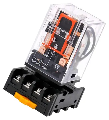 Relais MK2P-I 220 V AC DPDT 8-Pin mit Steckfassung