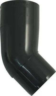 Produktbild von Marley Fallrohrbogen Kunststoff rund 45° Anthrazitgrau RAL 7016 NW 53 mm