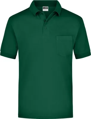 Produktbild von Klassisches Piqué Polohemd mit Brusttasche dark-green, Gr. L