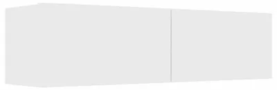 Obrázok produktu pre TV skrinka, biela, 120x30x30 cm, vyrobená z drevovláknitej dosky, s 2 otváracími dvierkami