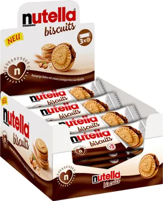 Immagine prodotto di Ferrero Nutella Biscuits 3 confezioni da 28 x 41,4 g Confezione risparmio