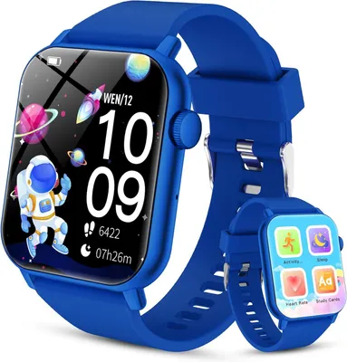 Produktbild von Smartwatch für Kinder mit Herzfrequenzmessung, Schlafüberwachung und 24-Stunden-Aktivitätsaufzeichnung IP68-er Schrittzähler