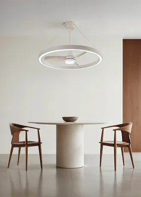 Produktbild von WIND HALO - Deckenventilator 36W leise Ø108cm mit LED-Lichtring