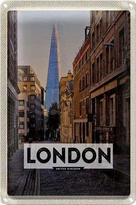 Produktbild von Blechschild Reise 20x30cm London UK Innenstadt Reiseziel Trip