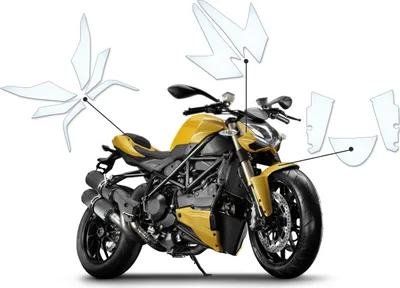 Produktbild von Lackschutzfolie Steinschlagschutz passend für Ducati Streetfighter 848 2015+