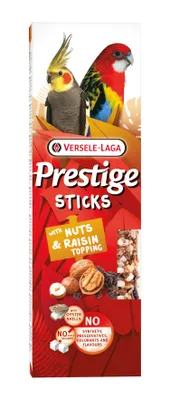 Image de Prestige Sticks Großsittiche mit Nüssen & Rosinentopping - 2 Stück - 140 g