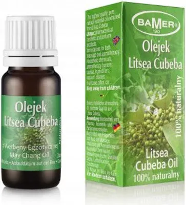 Produktbild von BAMER | Duftöl in Glasflasche 7 ml – Litsea Cubeba – Raumduft & Aromatherapie – Ideal für Duftstäbchen, Massagezusatz