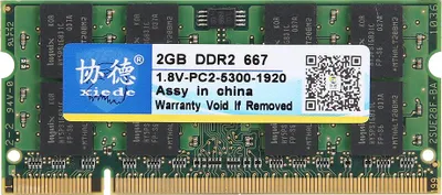 Obrázek produktu pro xiede DDR2 667 MHz 2 GB 200 pinů pro paměť RAM základní desky notebooku pro Intel / AMD