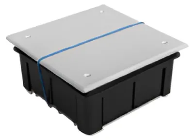 Produktbild von Anschluss- und Abzweigdose Einbau C12 mit Schrauben 105x105x51 mm  Weiß