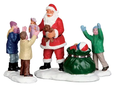 Productafbeelding van Kerstfiguur Its Santa set of 3 LEMAX