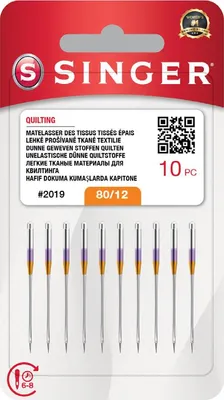 Obrázek produktu pro Jehly Singer 2019 - 80/12 - 10 ks - Quilting