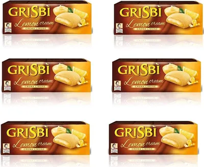 Produktbild von 6x Vicenzi Grisbi Limone 150g cookies riegel kuchen Kekse Zitronencreme Zitrone