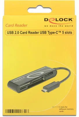 Image de DeLOCK 91739 DeLOCK CardR-USB 2.0 Typ C 5xSlots