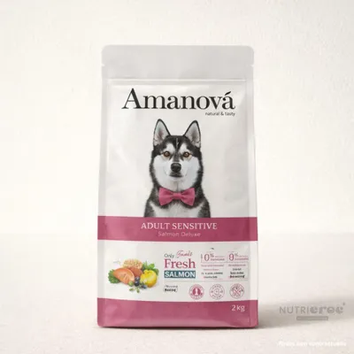 Produktbild von Amanova Getreidefreies Hundefutter für empfindliche Haut mit Lachs
