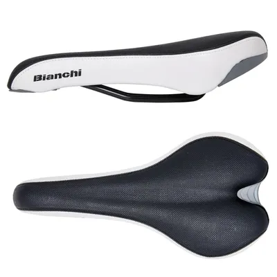 Produktbild von Bianchi schwarz/weiß Fahrradsattel MTB Touren Trekking Cross Bike Fahrrad Sattel