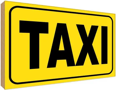 Zdjęcie produktu dla vianmo Drewniany znak 30x40 cm Taxi