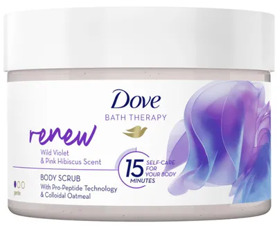 Image de Gommage pour le corps Dove - 295 ml Renew rose-violet