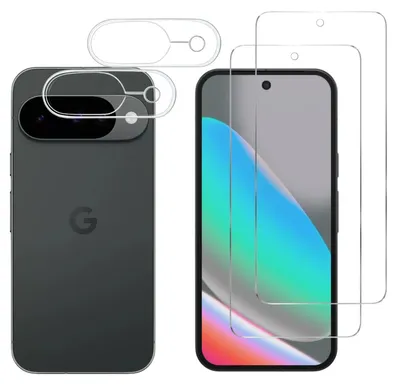 Produktbild von Gehäuse aus gehärtetem Glas für Google Pixel 10 und Kameraschutz [2er-Pack] Displayschutzfolie  Phonillico®