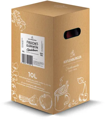 Produktbild von KATLENBURGER - Heidelbeer Fruchtglühwein, Fruchtiger Glühwein aus Fruchtwein, Heidelbeersaft und Glühweingewürz, Bringt den Sommer-Geschmack in kalte