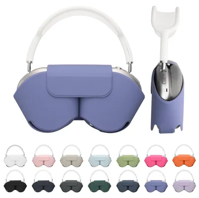 Produktbild von kwmobile Hülle für Apple AirPods Max / AirPods Max 2 Case - weiches Polyester Kopfhörer Cover - Sleep Mode kompatibel - Lavendel