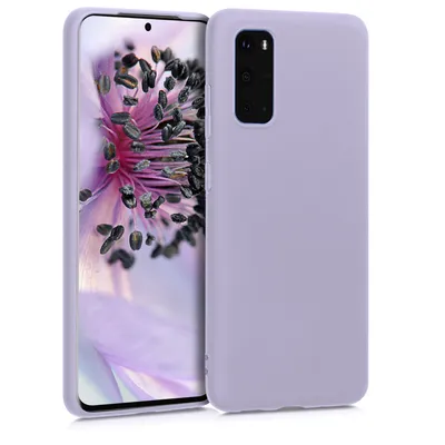 Produktbild von kwmobile Hülle kompatibel mit Samsung Galaxy S20 Hülle - weiches TPU Silikon Case - Cover geeignet für kabelloses Laden - Lavendel