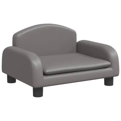 Produktbild von vidaXL Hundebett Grau 50x40x30 cm Kunstleder