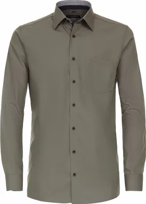 Produktbild von CASAMODA Herren Businesshemd Langarm Kent Comfort-Fit Grün 42
