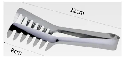 Produktbild von 1 Stück Edelstahl Spaghetti Zange Kammform Küchenwerkzeug