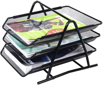 Imagen del producto de Soporte para revistas, metálico. Estante de almacenamiento metálico