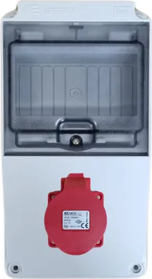 Productafbeelding van IP44 stroomverdeeldoos, verdeelkast, zekerkast, 1x 16A, IP44_40202505