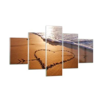 Produktbild von Bilder auf glas - Sommer Meer Sand Strand - 125x70cm - Glasbilder - Wandbilder - Kunstdruck - zum Aufhängen bereit - Wanddekoration aus Glas - Glas Bilder - Wandbild auf Glas - GEA125x70-3163