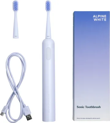 Obrázek produktu pro ALPINE WHITE sonický zubní kartáček ALPINE WHITE sonický zubní kartáček se třemi úrovněmi intenzity modrý jedna velikost