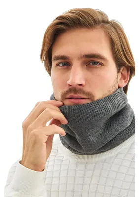 Produktbild von Schlauchschal Herren Damen Winter Fleece Nackenwärmer Ski Grau