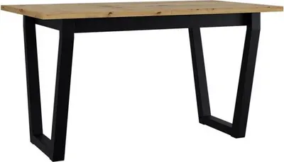 Obrázok produktu pre Rozkladací jedálenský stôl 140x80 cm ALVARADO 2 - dub artisan / čierny