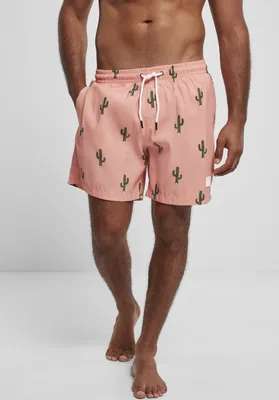 Produktbild von Urban Classics Badehose Pattern Swim Shorts Cactus Aop-L