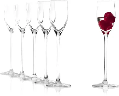 Zdjęcie produktu dla Zestaw Stölzle Lausitz, 6 sztuk, seria QUATROPHIL, kieliszki do mocnych alkoholi, przezroczyste, model 231 00 30 | EAN 4012632156891