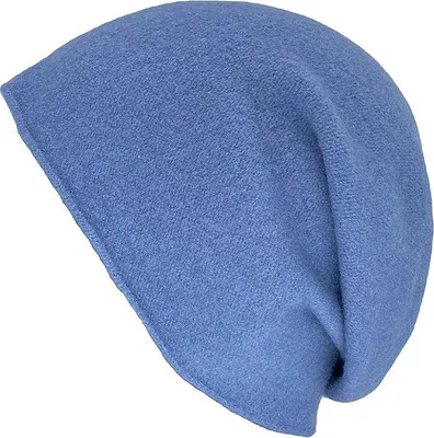 Kopka NeRo Beanie Rollrandmütze aus Walkstrick in blau