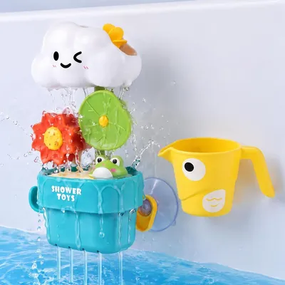 Produktbild von Badespielzeug – Wolke mit Frosch – Vogelbecher – Ab 18 Monaten – Mit Saugnapf
