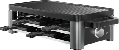 A studio shot of a raclette grill.