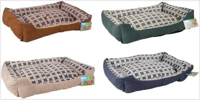 Zdjęcie produktu dla Miekkie legowisko kanapa dla psa 75 x 58 x 19 cm roz. L (granatowy)