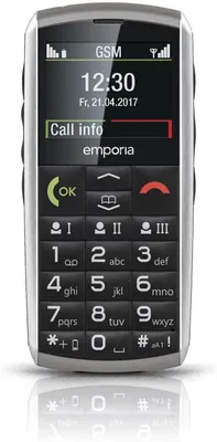 Produktbild von Emporia emporiaCLASSIC 2G, Balken, Single SIM, 5,08 cm (2"), 2 MP, 1100 mAh, Silber