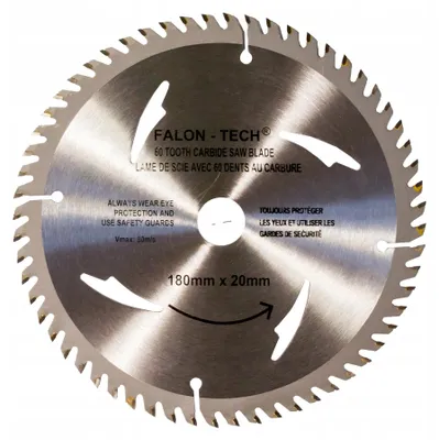 Produktbild von Falon-Tech Hartmetall-Sägeblatt 180 mm x 20 mm 60 Zähne