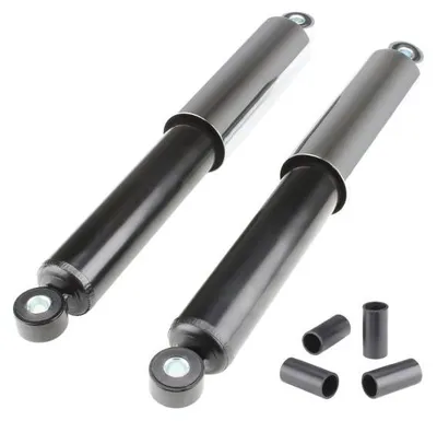 Produktbild von Stoßdämpfer Federbein Set 340 mm Chrom/Schwarz für Simson vorne oder hinten