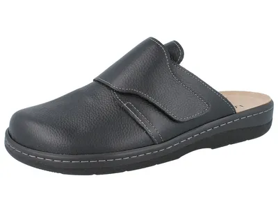 Produktbild von LONGO Herren Clogs schwarz Glattleder Schuhgröße: 41