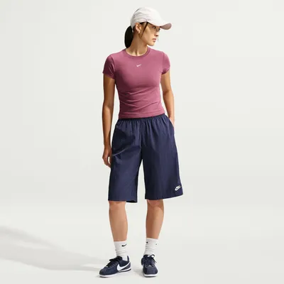 Produktbild von Nike Sportswear Chill Knit Damen T-Shirt Pink Smoke/Sail Pink Smoke/Sail M