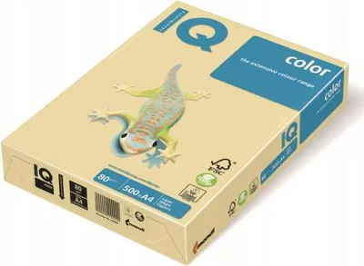Image de Papier couleur IQ Color A4 - YE23, jaune, 80g/m2, 500 feuilles