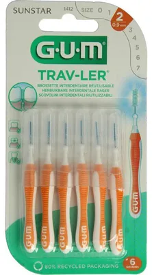 Productafbeelding van Gum Trav-Ler Rager 0.9 Mm (Oranje) (6 stuks)