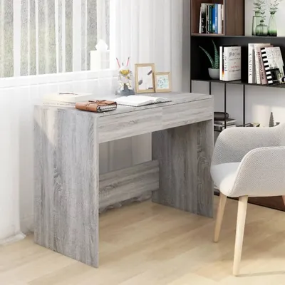 Produktbild von Schreibtisch Grau Sonoma 101x50x76,5 cm Holzwerkstoff - Schreibtische CC27647