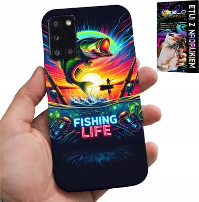 Image de Étui Pour Samsung Galaxy A31 - Motifs De Pêche Poisson Pêche Pêche Pêche Dos